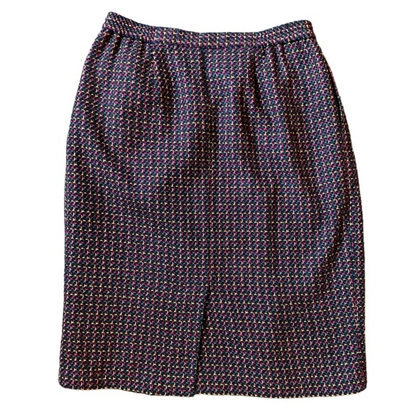 Vintage Joan Leslie wool blend pencil skirt size 14 - Picture 3 of 6